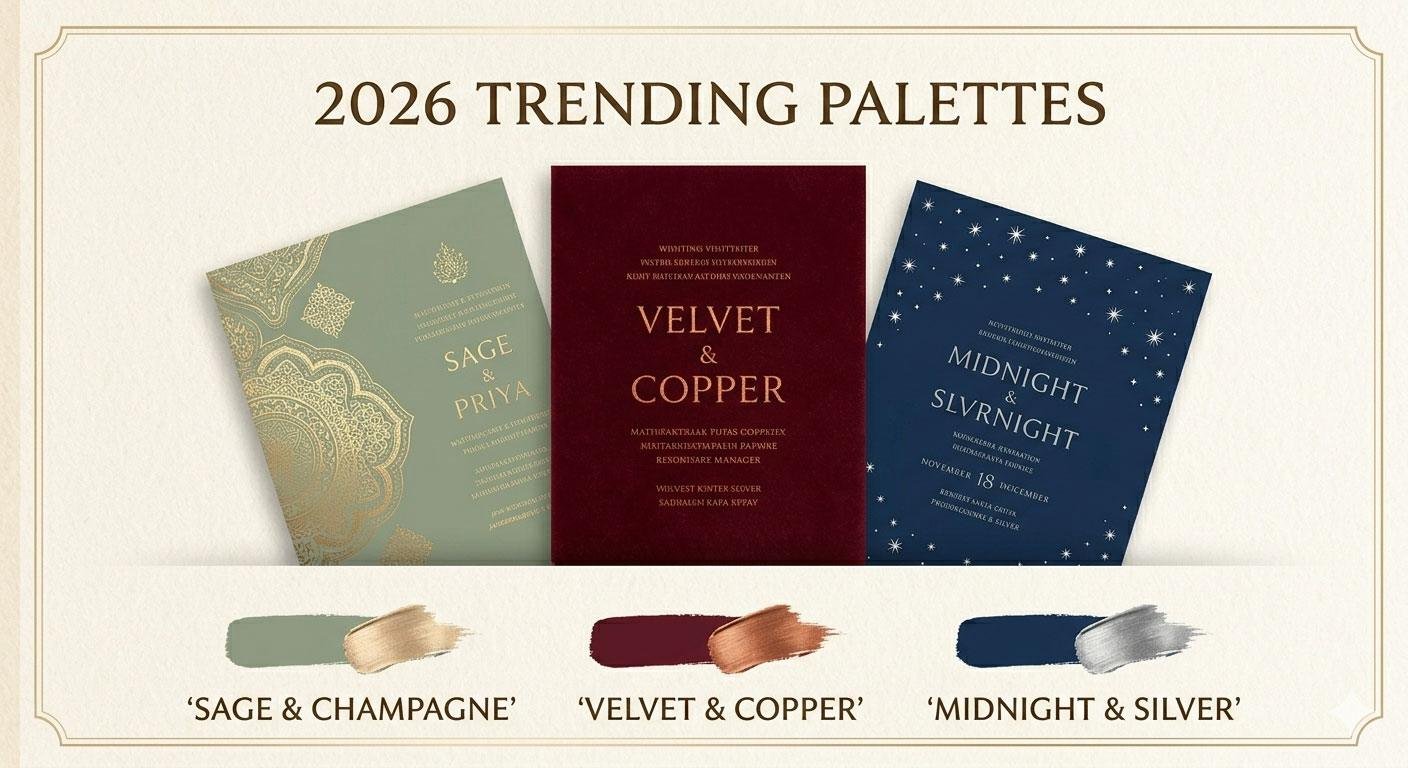 5 Trending Color Palettes for the 2026 Wedding Season