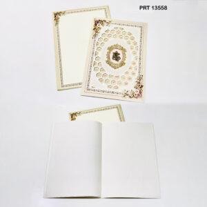 Ornate Honeycomb Floral Wedding Card – PRT 13558