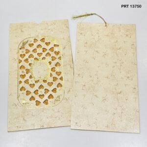 Golden Hearts Elegance Wedding Invitation – PRT 13750