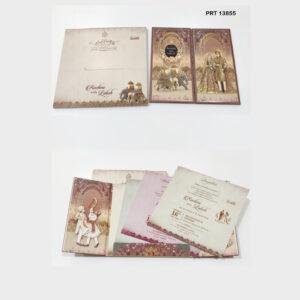 Royal Mughal Affair Wedding Invitation – PRT 13855