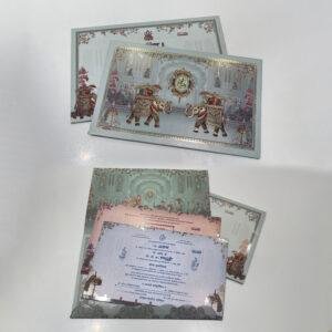 Royal Elephant Theme Wedding Invitation – PRT 13894