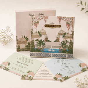 Royal Blush Pink Wedding Card - PRT 3521