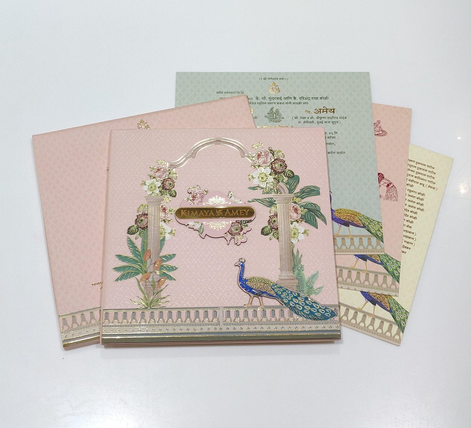 Luxury Indian Heritage Invitation card- PRT 3401 - Image 3
