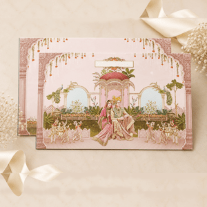 Premium Couple Theme Wedding Card - PRT 14137