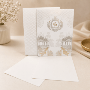 Royal Ivory Palace Invitation Card - PRT 14058