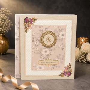 Floral Elegance  Wedding Invitation card - PRT 14510