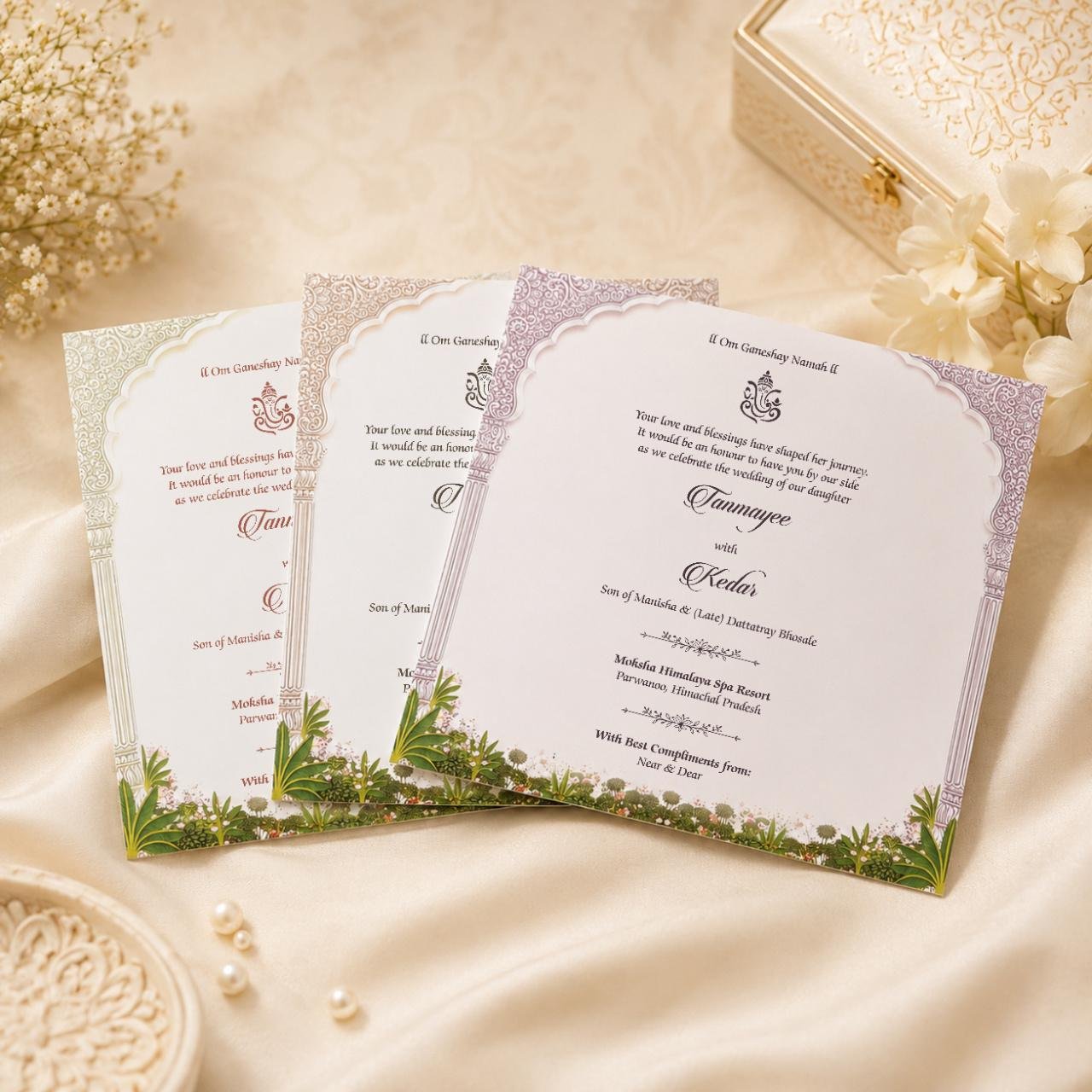 Royal Blossom Wedding Invitation - PRT 14072 - Image 3