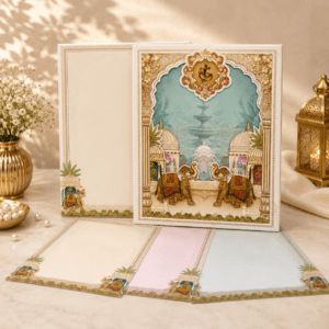 Maharaja Royal Wedding Card - PRT 14062