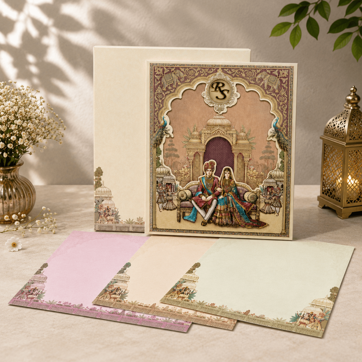 Regal Palace Wedding Invitation - PRT 14063