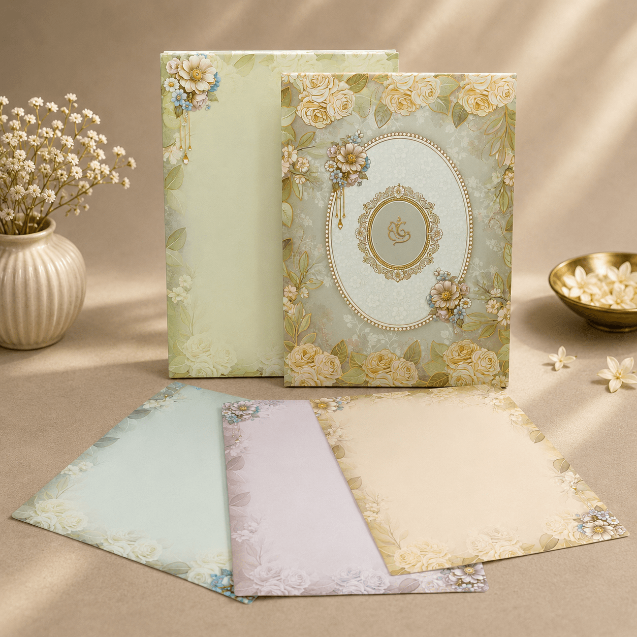 Vintage Blossom Wedding Card - PRT 14067