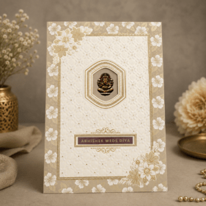 Floral Pearl Wedding Invitation - PRT 14091