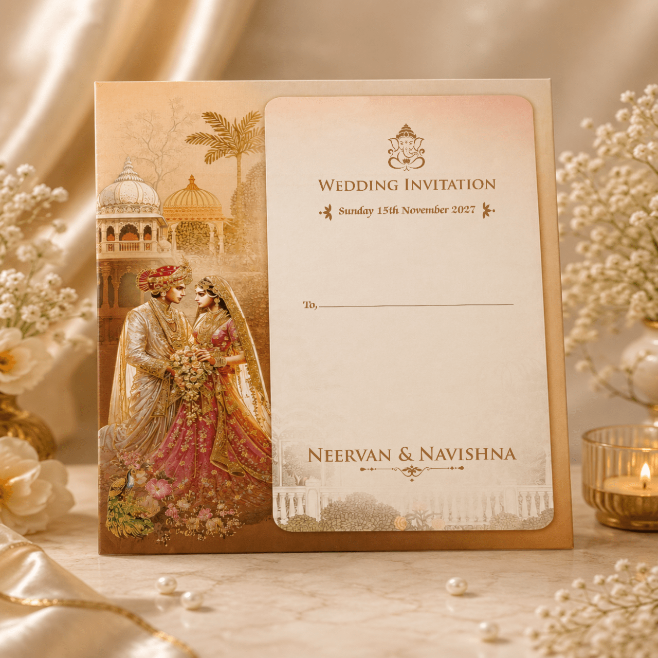 Grand Heritage Wedding Card - PRT 14115 - Image 3