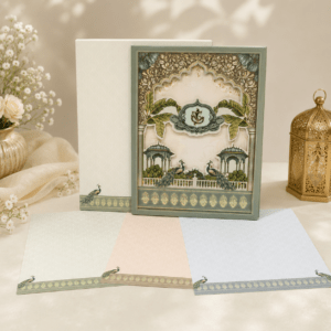 Peacock Palace Elegance Wedding Invitation - PRT 14293