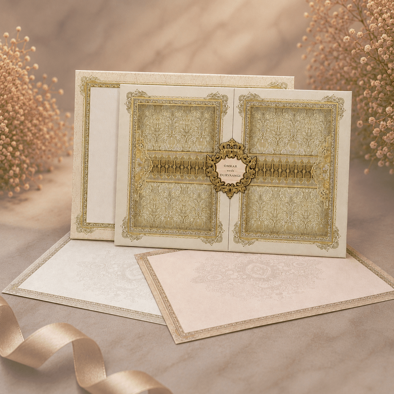 Regal Heritage Wedding Invitation - PRT 14300