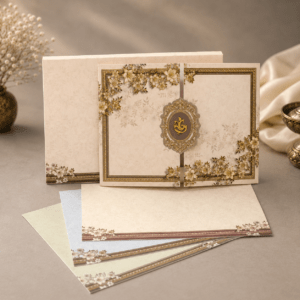 Elegant Floral Wedding Invitation Card - PRT 14309