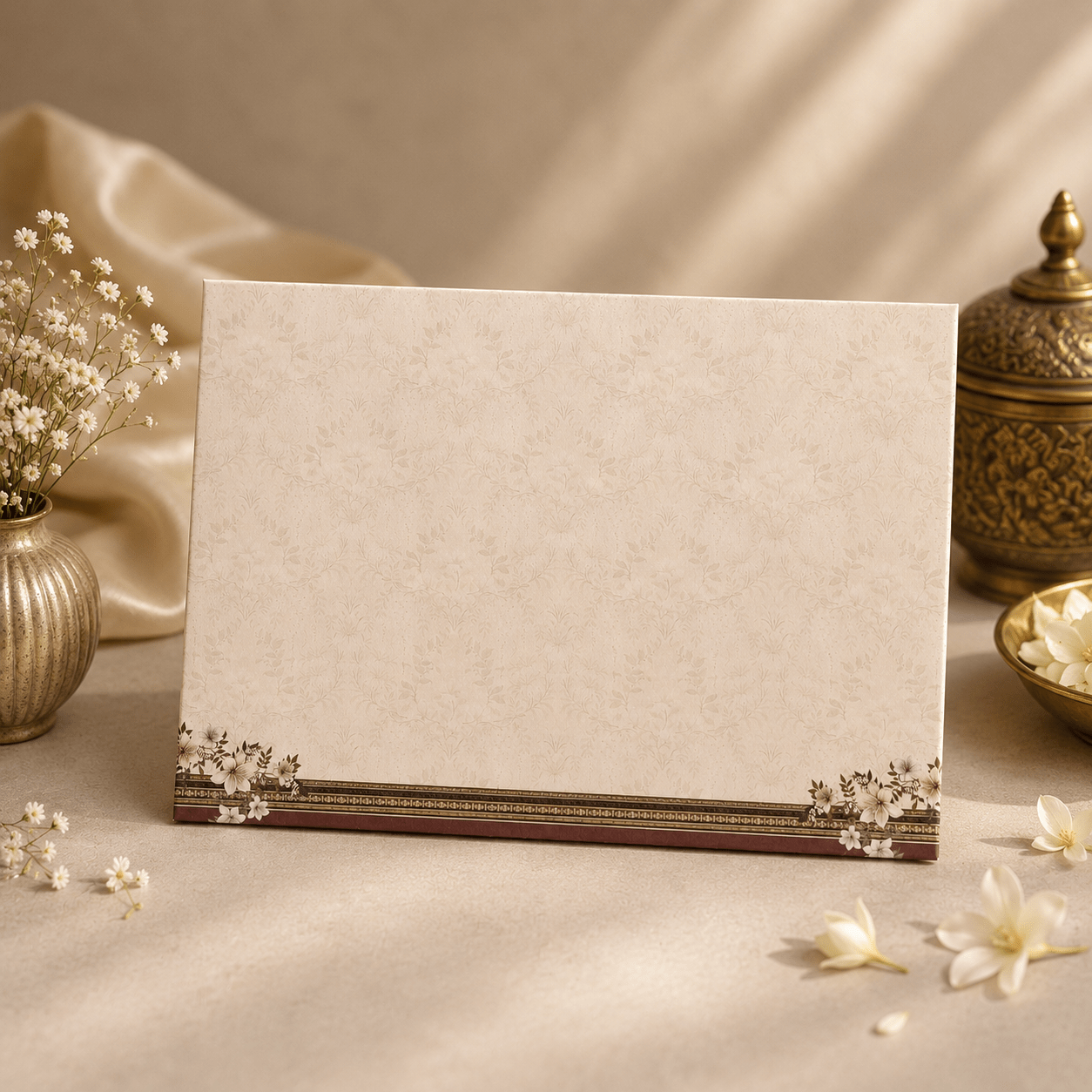 Elegant Floral Wedding Invitation Card - PRT 14309 - Image 2