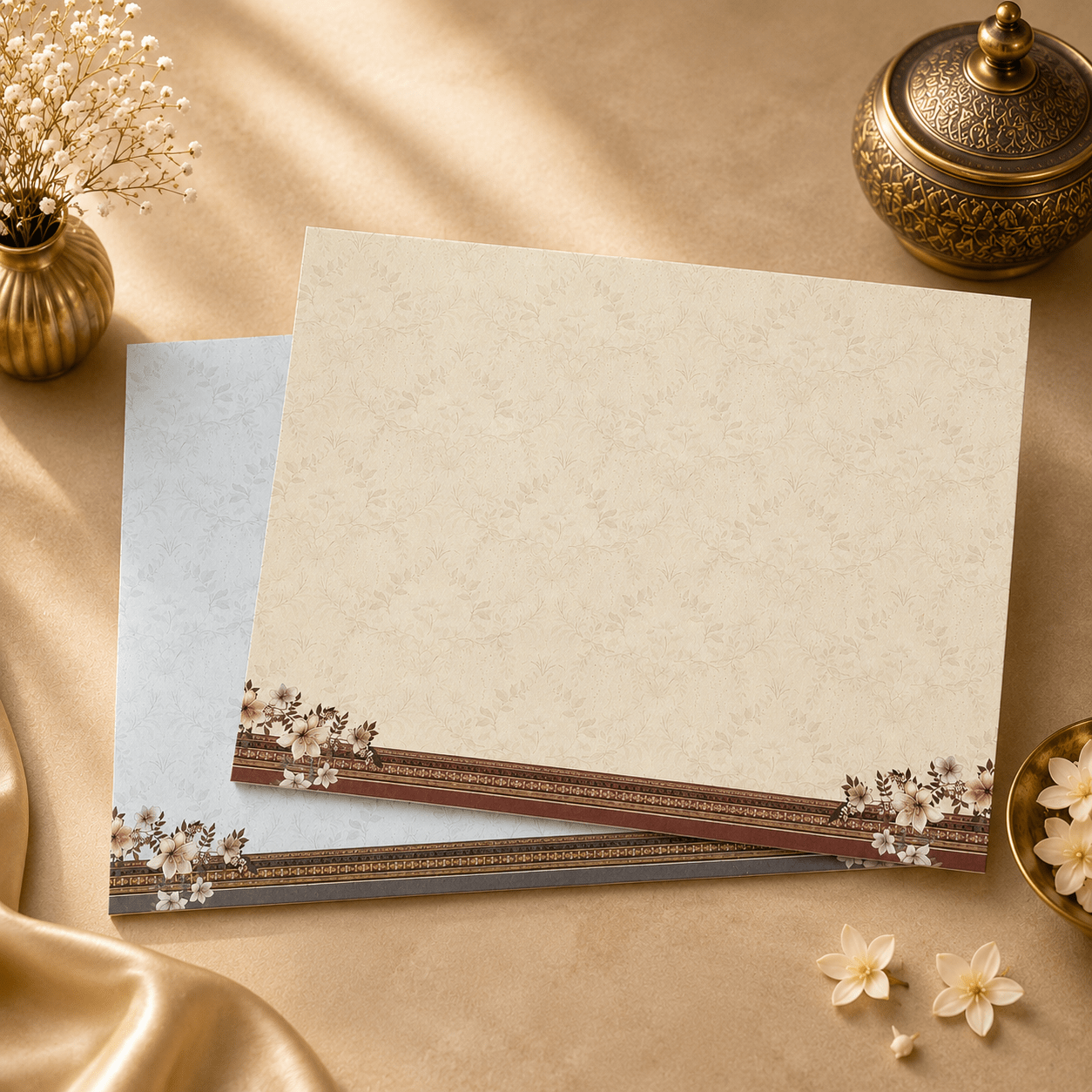 Elegant Floral Wedding Invitation Card - PRT 14309 - Image 3