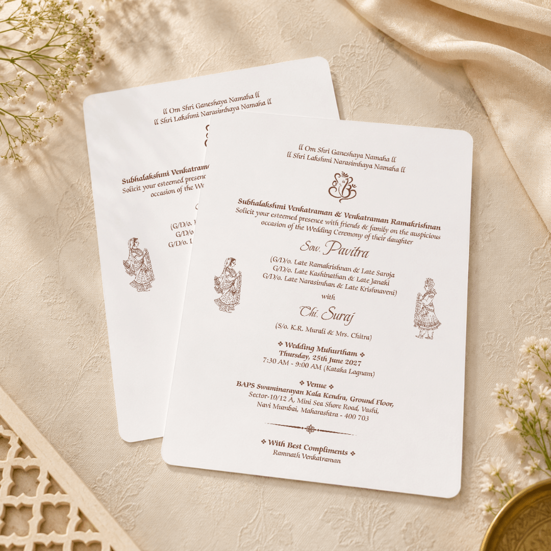 Eternal Elegance Wedding Card - PRT 14276 - Image 3