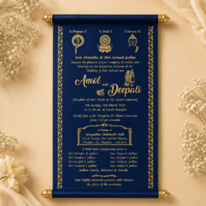 wedding cards design hindu, wedding cards design , wedding cards maker, Scolls invitation, Lakhota