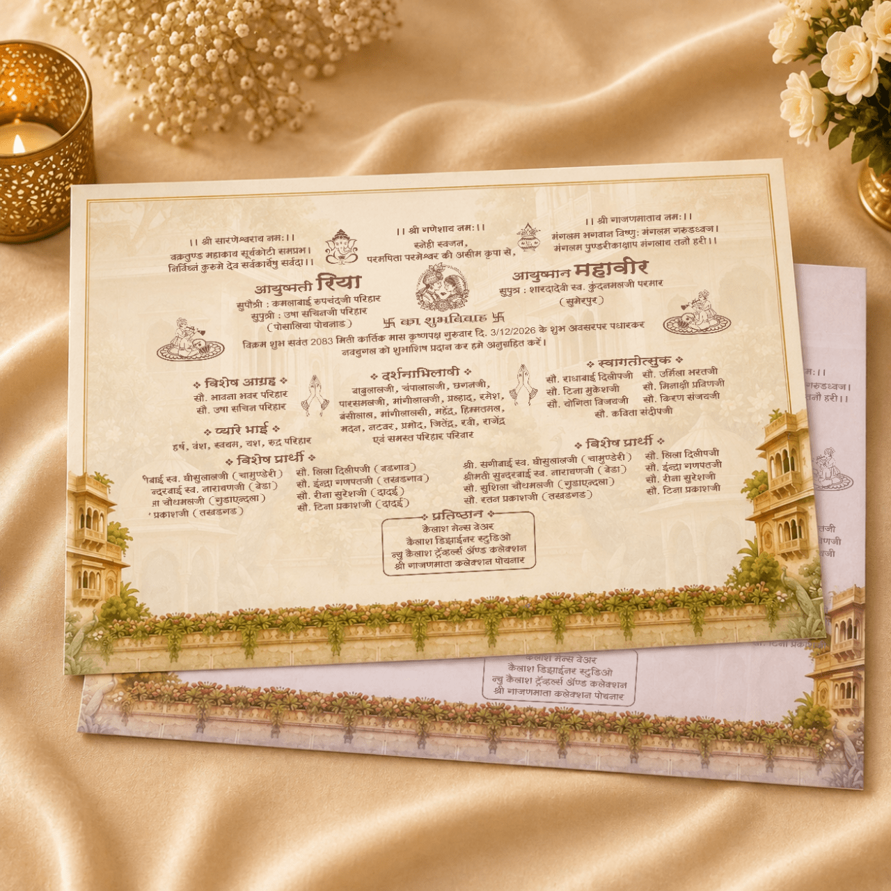 Premium Royal Wedding Card- PRT 14140 - Image 2