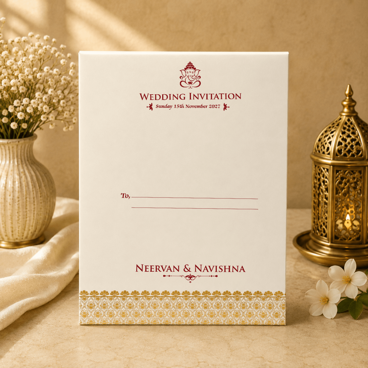 Eternal Elegance Wedding Card - PRT 14276 - Image 2