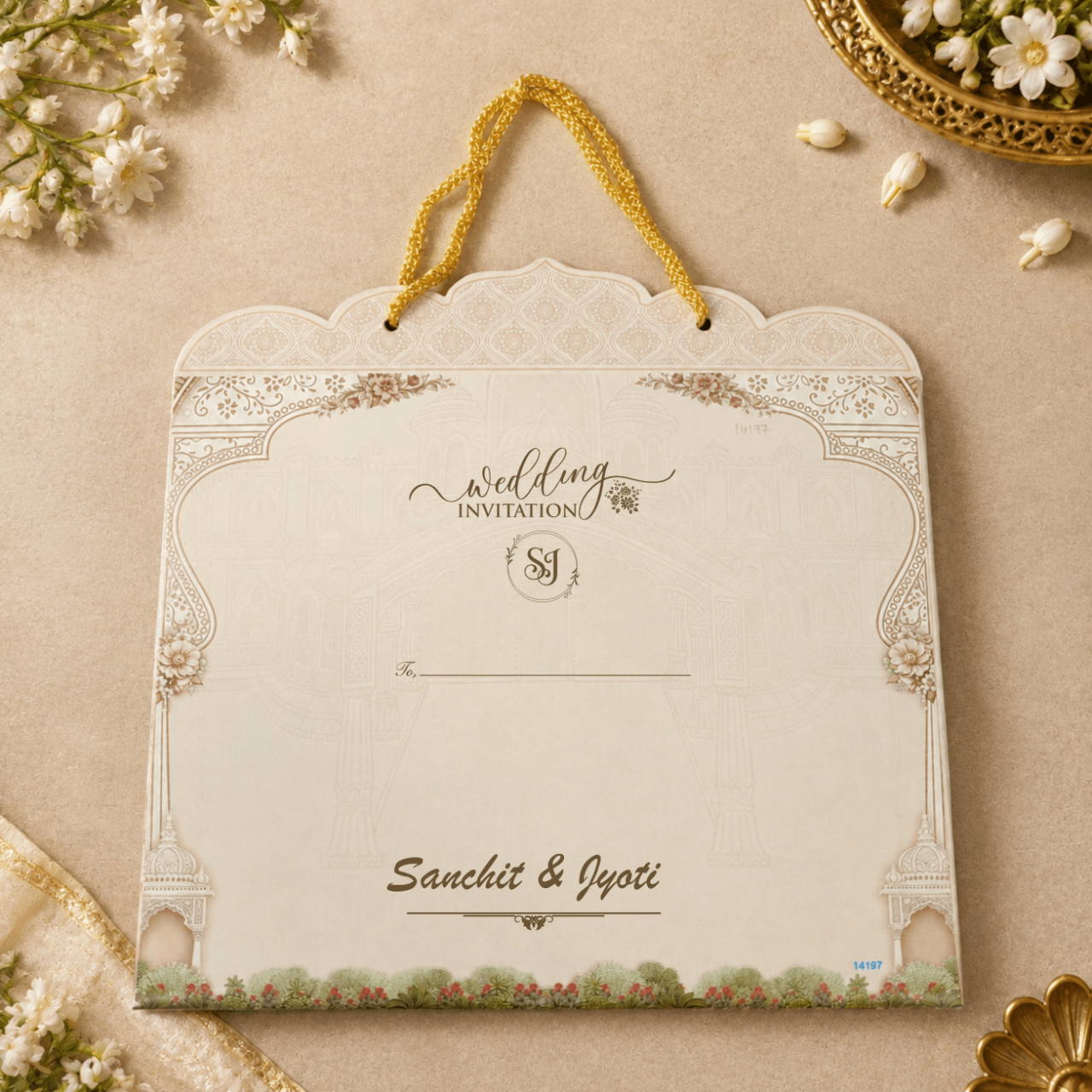 Luxury Indian Heritage Wedding Card - PRT 14197 - Image 2